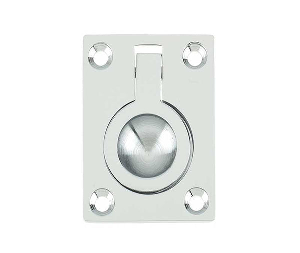 Jedo 50x63mm Flush Rings 50x63mm Polished Chrome