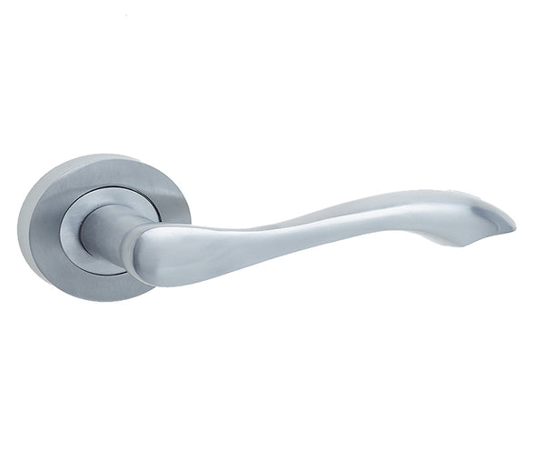 Gamma Door Handles Satin Chrome