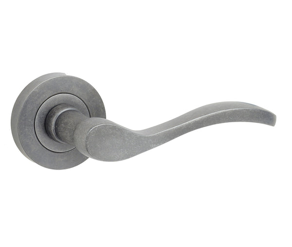 Turin Door Handle on Rose Rustic