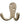 Jedo Double Robe Hooks 53mm Polished Brass