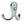Jedo Double Robe Hooks 53mm Satin Chrome