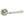Camille Door Handle on Rose Satin Nickel