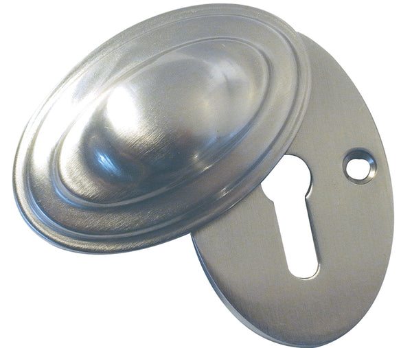 Jedo Lined Oval Covered Escutcheon 36x55mm Antique Brass