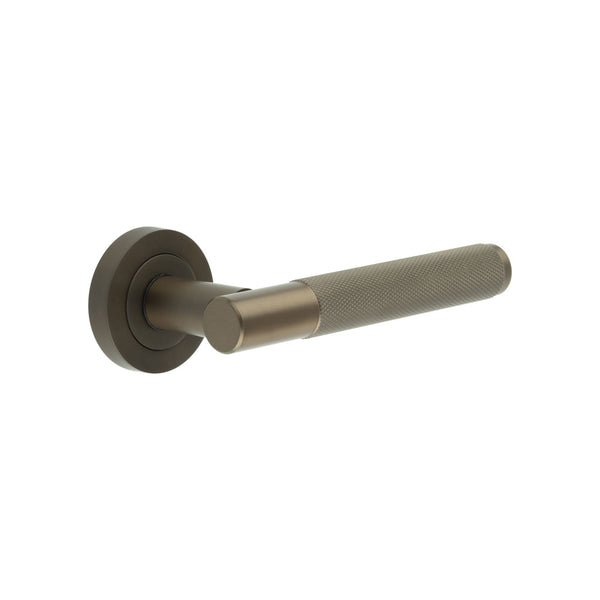 Jedo Bari Knurled Door Handles Dark Bronze