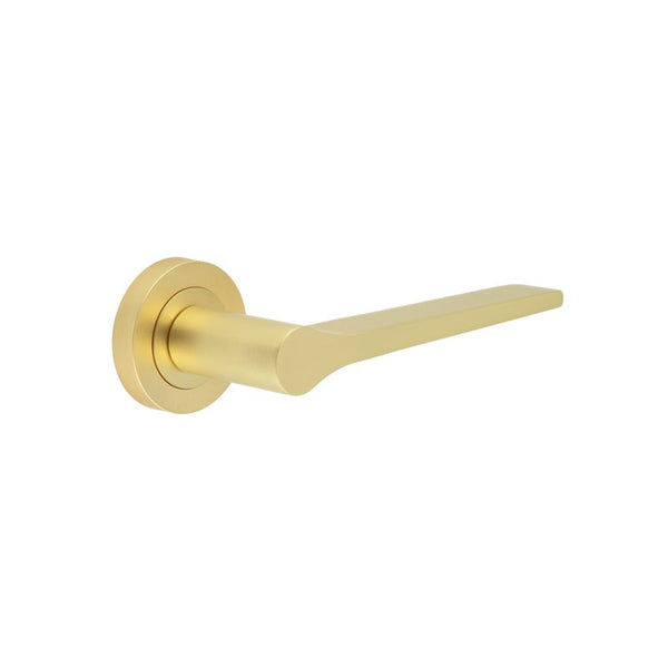 Gio Door Handle in Satin Brass