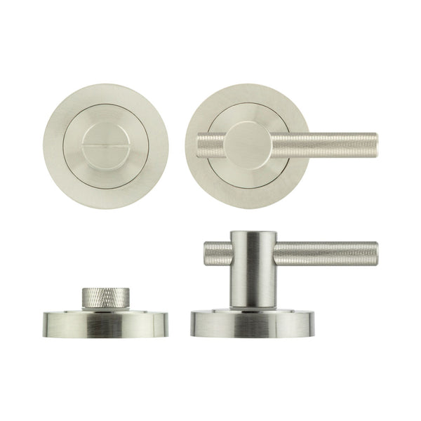 Jedo Bari Knurled Turns & Releases Satin Nickel