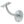 Jedo Solid Brass Handrail Brackets 64mm Satin Chrome