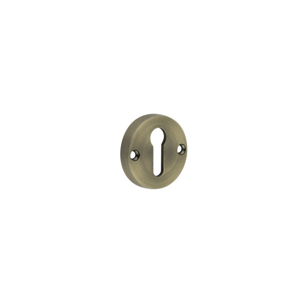 Contemporary Antique Brass Escutcheons for Mortice Knobs