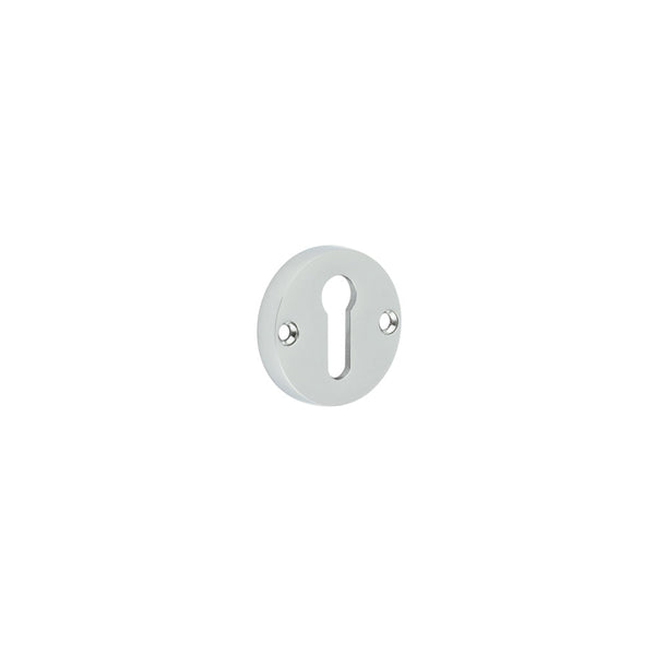 Contemporary Polished Chrome Escutcheons for Mortice Knobs