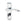 Broadway Suite Door Handle on Bathroom Plate Polished Chrome