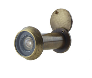 Jedo 180 Degree Door Viewers to Fit 35-55mm Doors FD30/60 C/W Intumescent Antique Brass