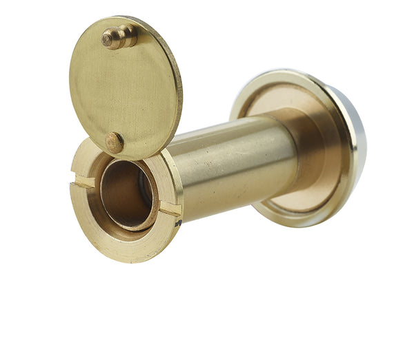Jedo 180 Degree Door Viewers C/W Intumescent Polished Brass