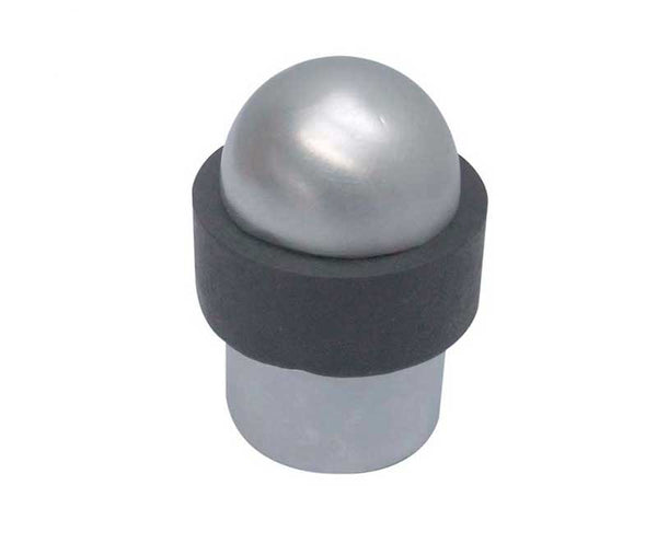 Jedo Dome Topped Floor Mounted Door Stop 48x28mm Satin Chrome