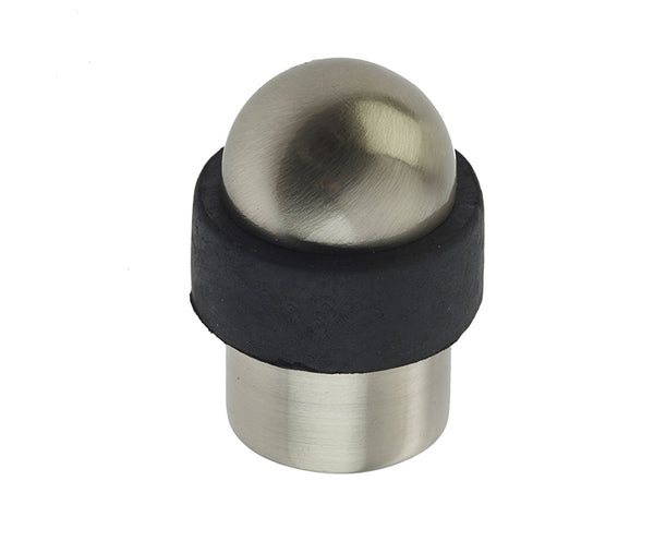 Jedo Dome Topped Floor Mounted Door Stop 48x28mm Satin Nickel