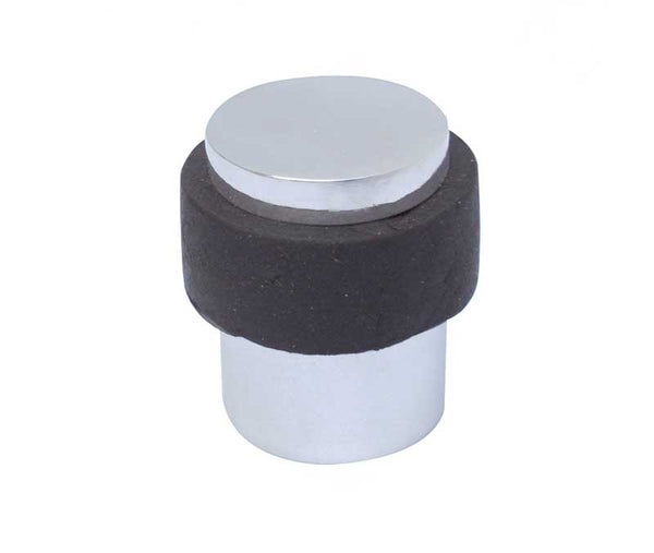 Jedo Cylinder Floor Mounted Door Stop 36x28mm Polished Chrome