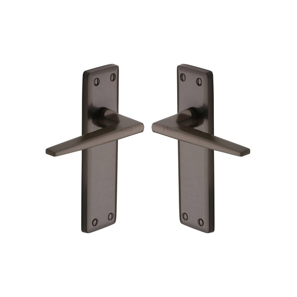 Kendal Door Handle on Plate by M Marcus - Heritage Brass