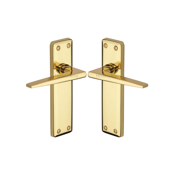 Kendal Door Handle on Plate by M Marcus - Heritage Brass