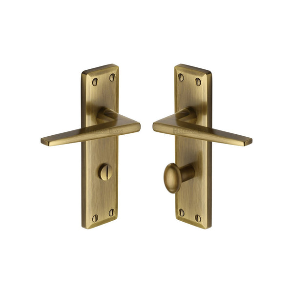 Kendal Door Handle on Plate by M Marcus - Heritage Brass