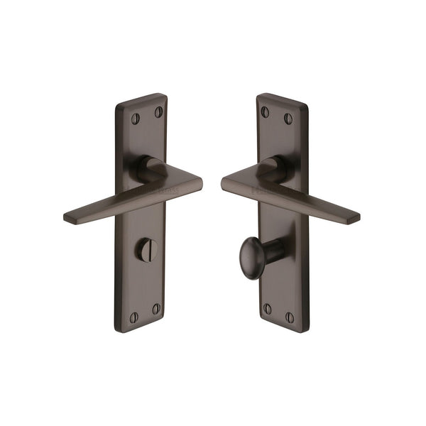 Kendal Door Handle on Plate by M Marcus - Heritage Brass