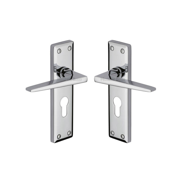 Kendal Door Handle on Plate by M Marcus - Heritage Brass