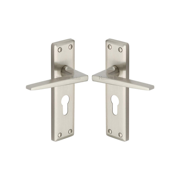 Kendal Door Handle on Plate by M Marcus - Heritage Brass