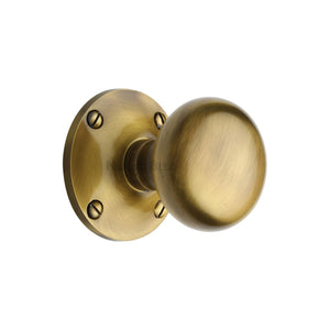 Kensington Door Knob on Rose by M Marcus - Heritage Brass