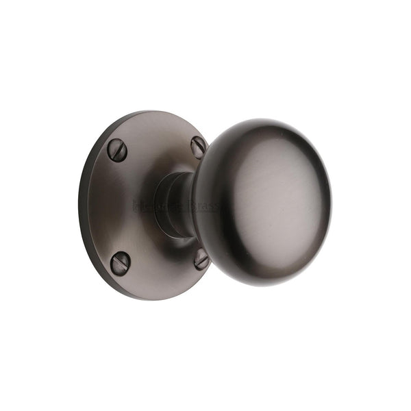 Kensington Door Knob on Rose by M Marcus - Heritage Brass