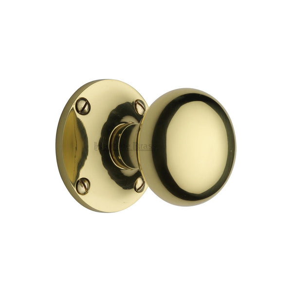 Kensington Door Knob on Rose by M Marcus - Heritage Brass
