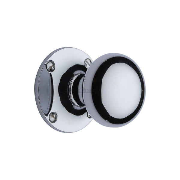 Kensington Door Knob on Rose by M Marcus - Heritage Brass