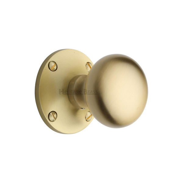 Kensington Door Knob on Rose by M Marcus - Heritage Brass