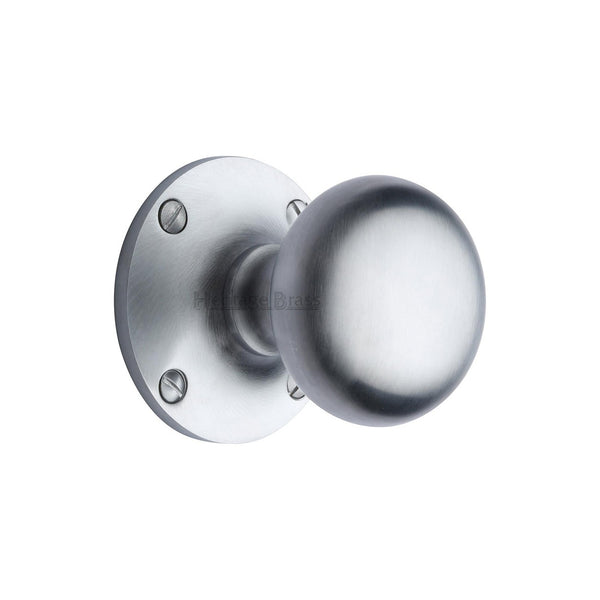 Kensington Door Knob on Rose by M Marcus - Heritage Brass