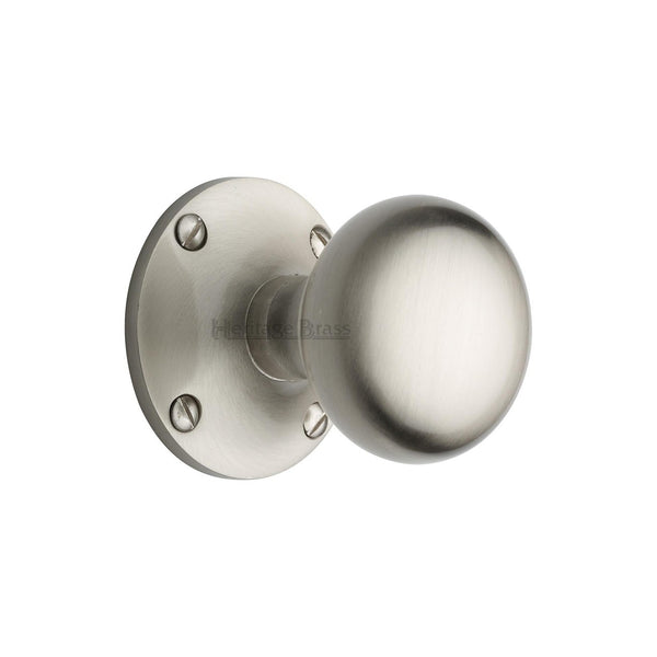 Kensington Door Knob on Rose by M Marcus - Heritage Brass