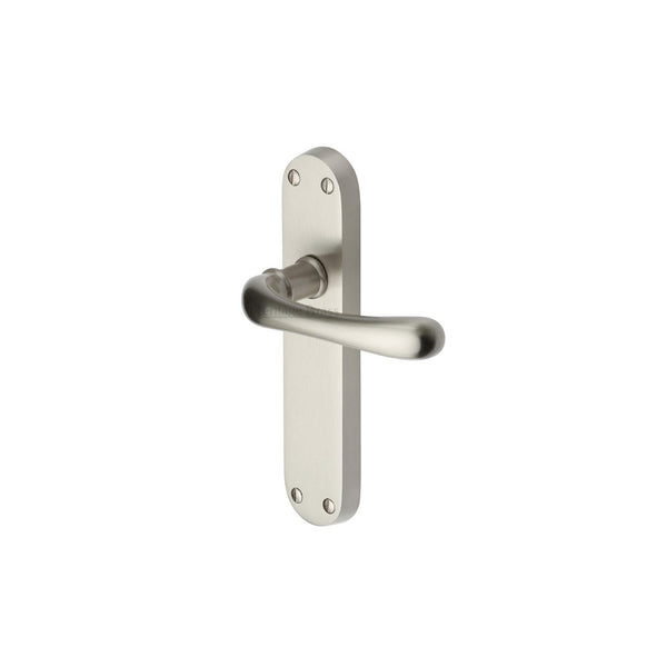 Luna Door Handle on Plate by M Marcus - Heritage Brass