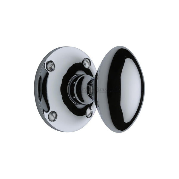 Mayfair Door Knob on Rose by M Marcus - Heritage Brass