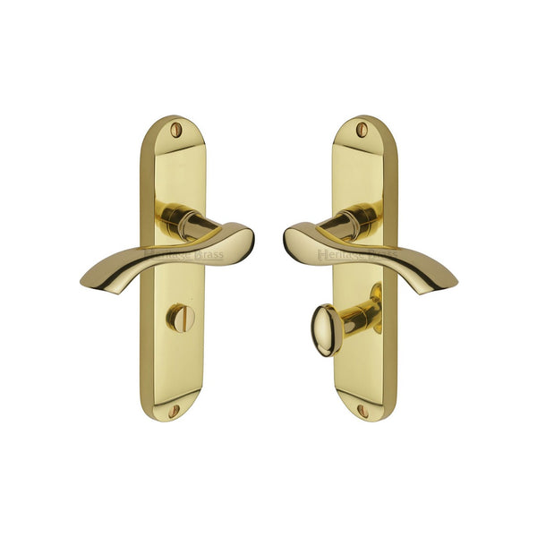 Algarve Door Handle on Plate by M Marcus - Heritage Brass