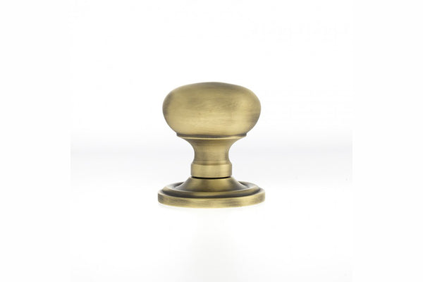 Old English Harrogate Solid Brass Mushroom Mortice Knob on Concealed Fix Rose - additional image