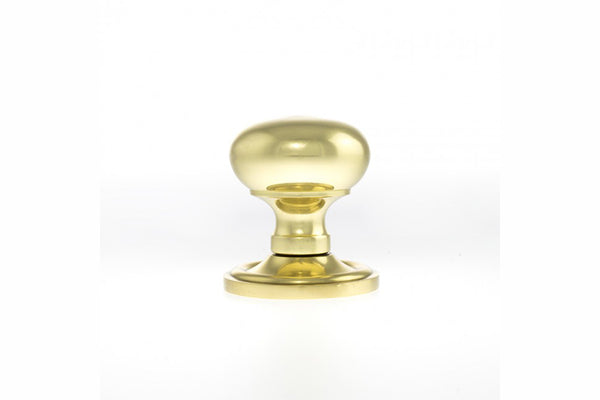 Old English Harrogate Solid Brass Mushroom Mortice Knob on Concealed Fix Rose - additional image
