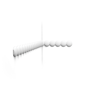 Orac P9903 Bobbin Wall Panel Moulding 60mm x 15mm x 1.166m – Purotouch