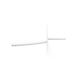 Orac P9904F Pearl Flexible Wall Panel Moulding 25mm x 9mm x 2m