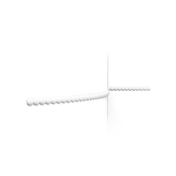 Orac P9904F Pearl Flexible Wall Panel Moulding 25mm x 9mm x 2m