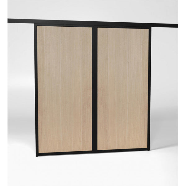 STEELIT®, Wood Prime Oak Sliding Intense Duet Doors, , 