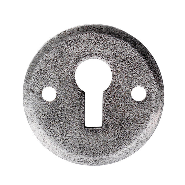 Hand Forged Pewter Open Escutcheon