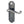 Turnberry Suite Door Handle on Latchplate Pewter
