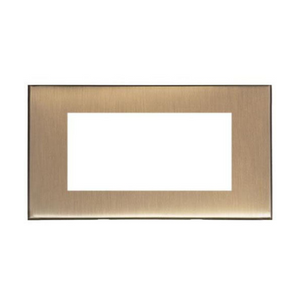 Windsor Range Dark Antique Bronze Switches & Sockets WN95 - 4 Module Euro Plate by Heritage Brass By M-Marcus