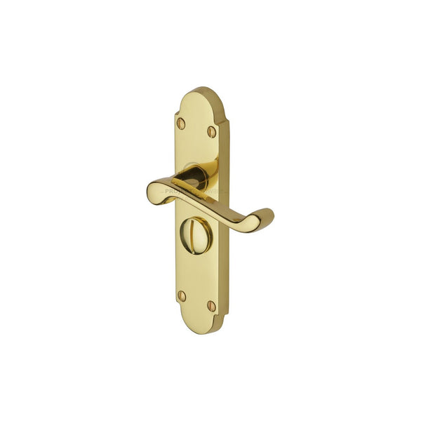 Milton Short Door Handle on Plate by M Marcus - Heritage Brass
