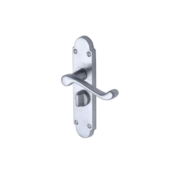 Milton Short Door Handle on Plate by M Marcus - Heritage Brass