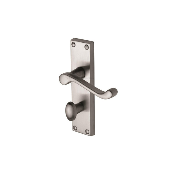 Malvern Door Handle on Plate by M Marcus - Heritage Brass