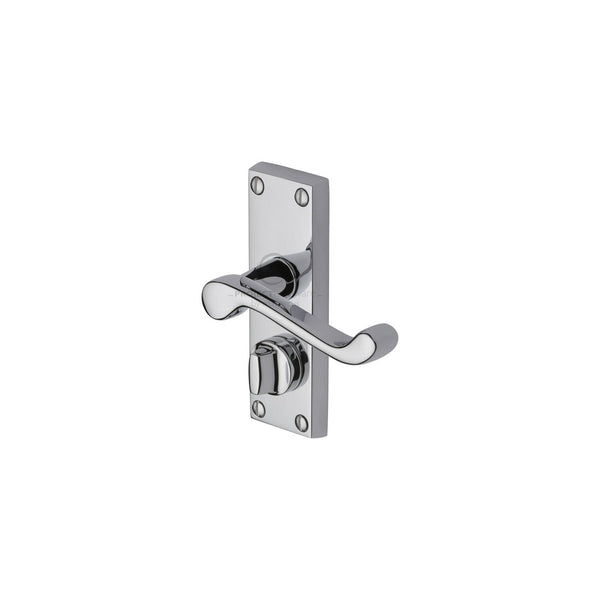 Malvern Short Door Handle on Plate by M Marcus - Heritage Brass