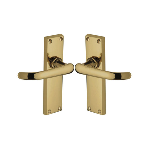 Avon Door Handle on Plate by M Marcus - Heritage Brass