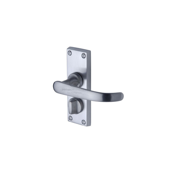 Avon Short Door Handle on Plate by M Marcus - Heritage Brass